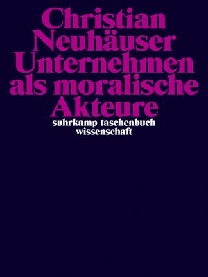 cover image of Unternehmen als moralische Akteure